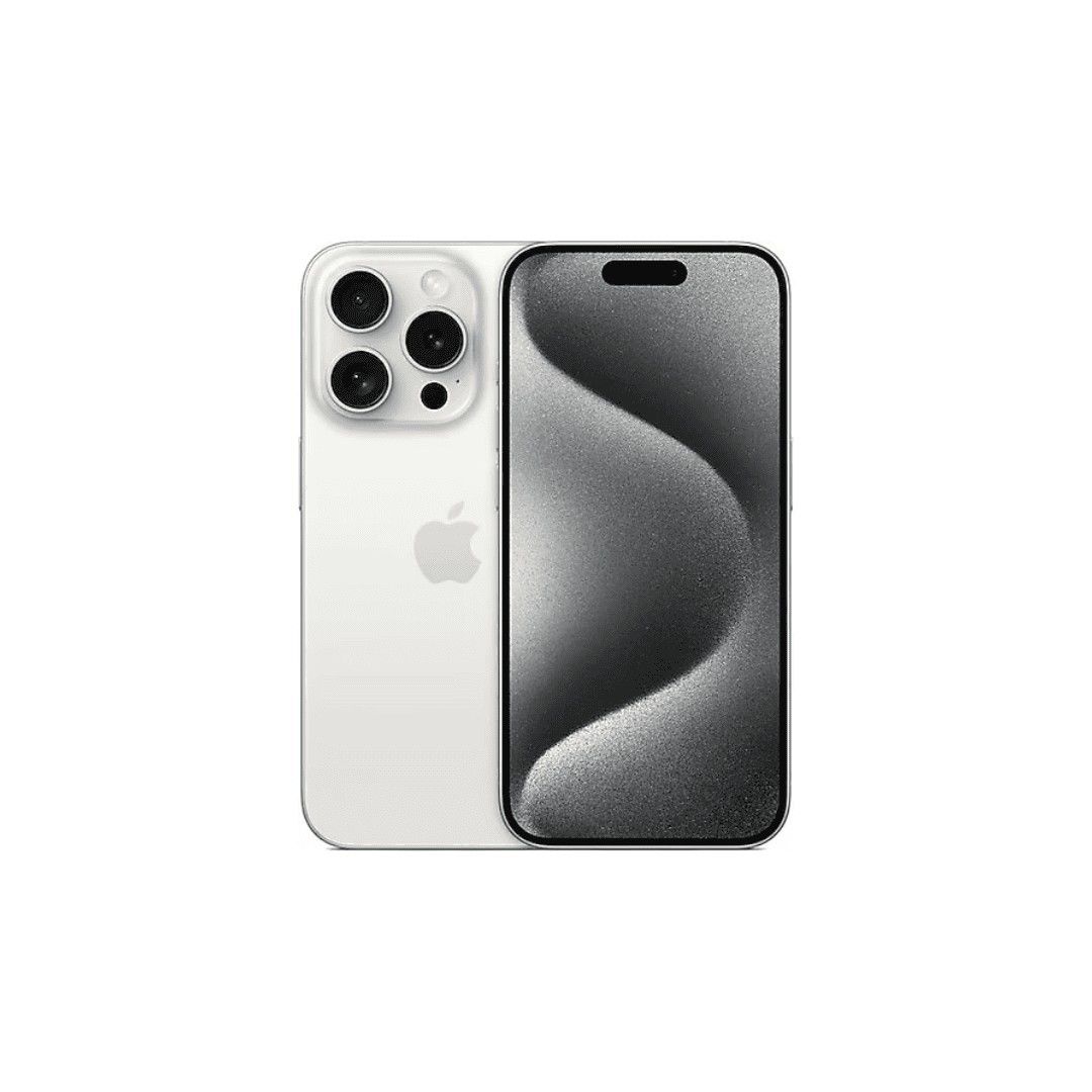 Yenilenmiş IPHONE 15 PRO 128GB -B Kalite- Beyaz Titanyum