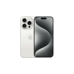 Yenilenmiş IPHONE 15 PRO 512GB -A Kalite- Beyaz Titanyum