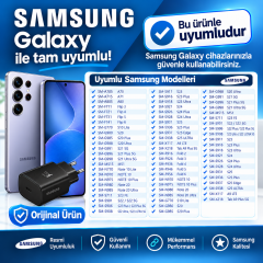 Samsung Süper Hızlı Type-C Girişli Şarj Adaptörü
